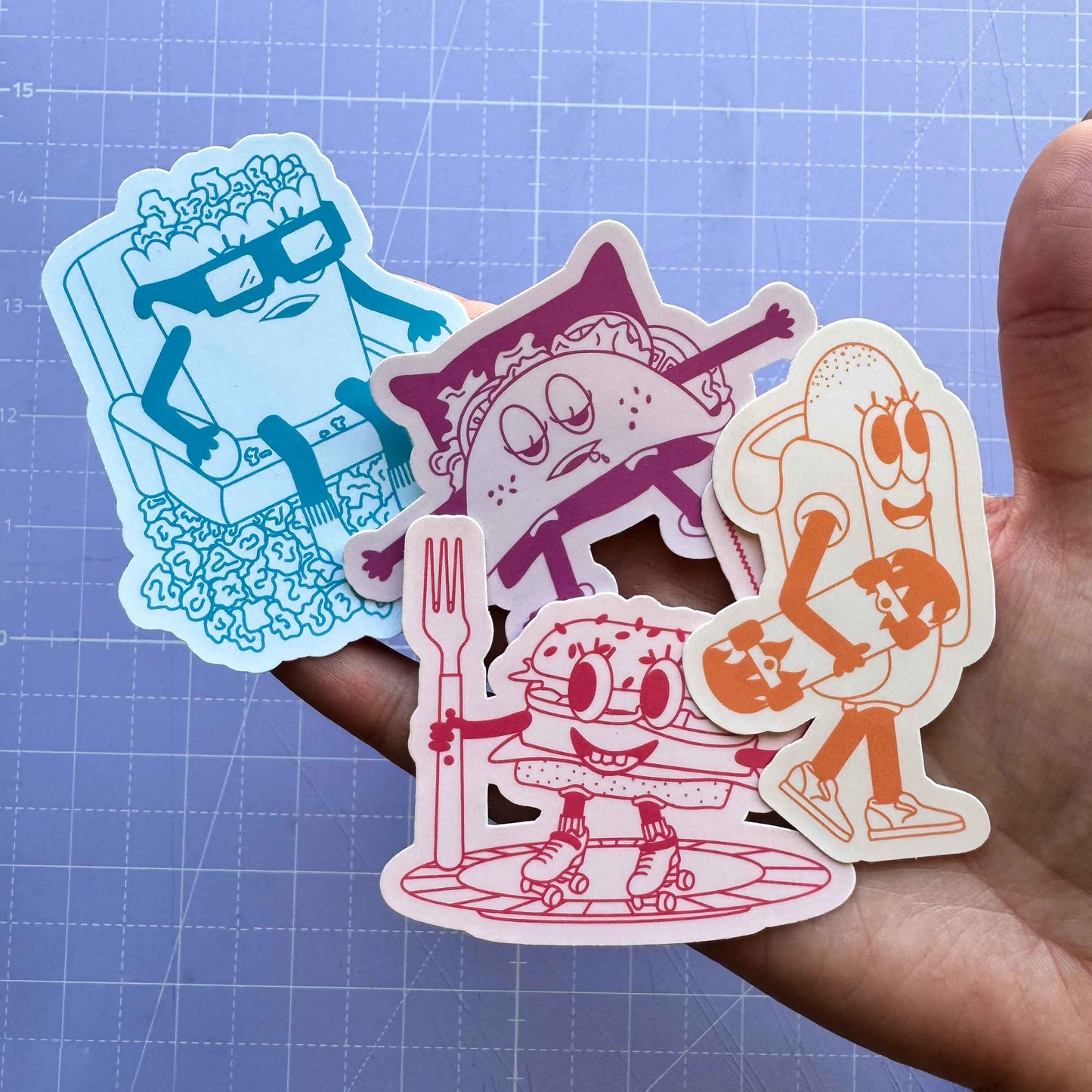 Pack 8 stickers - Foodly