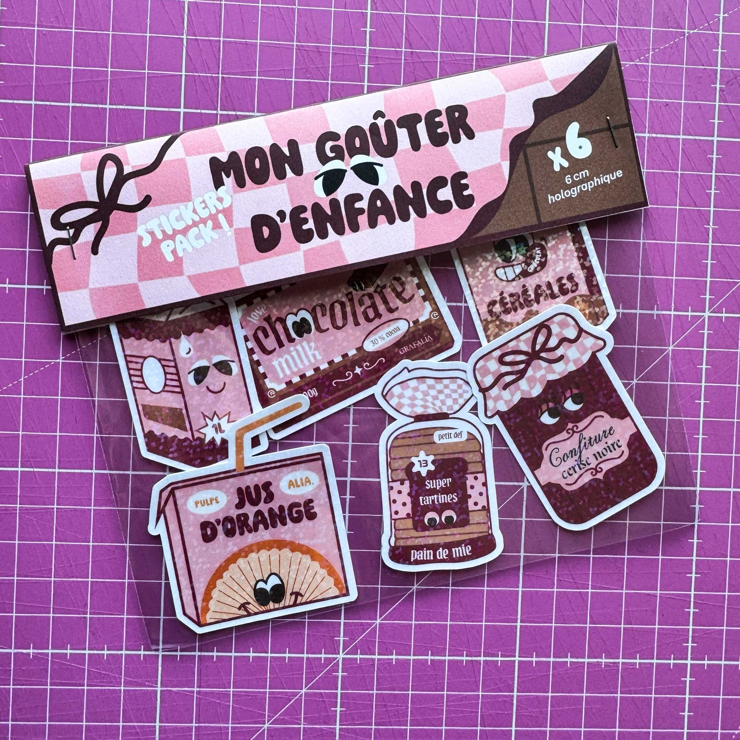 Pack 6 stickers - Le goûter