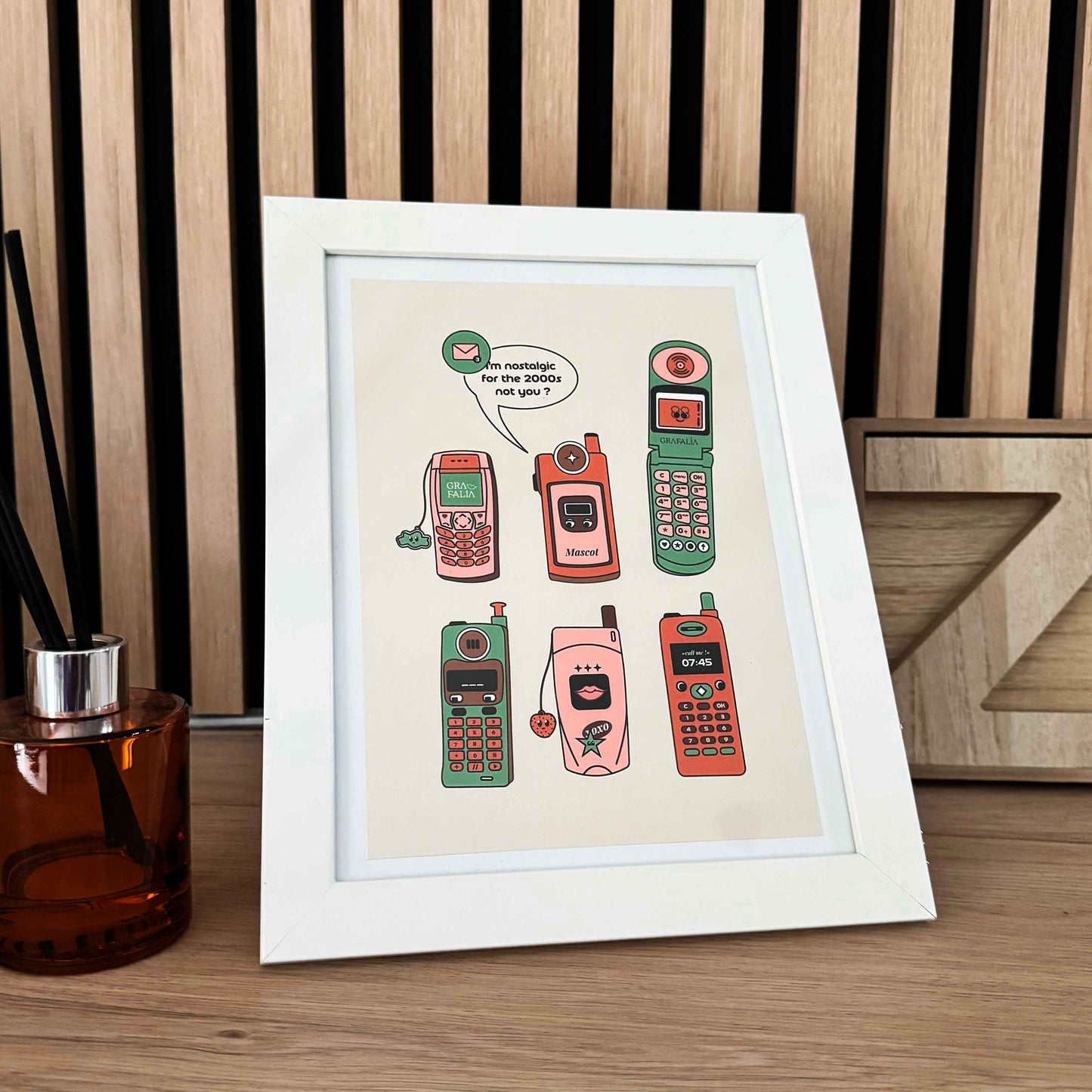 Affiche A5 - Vintage mobile