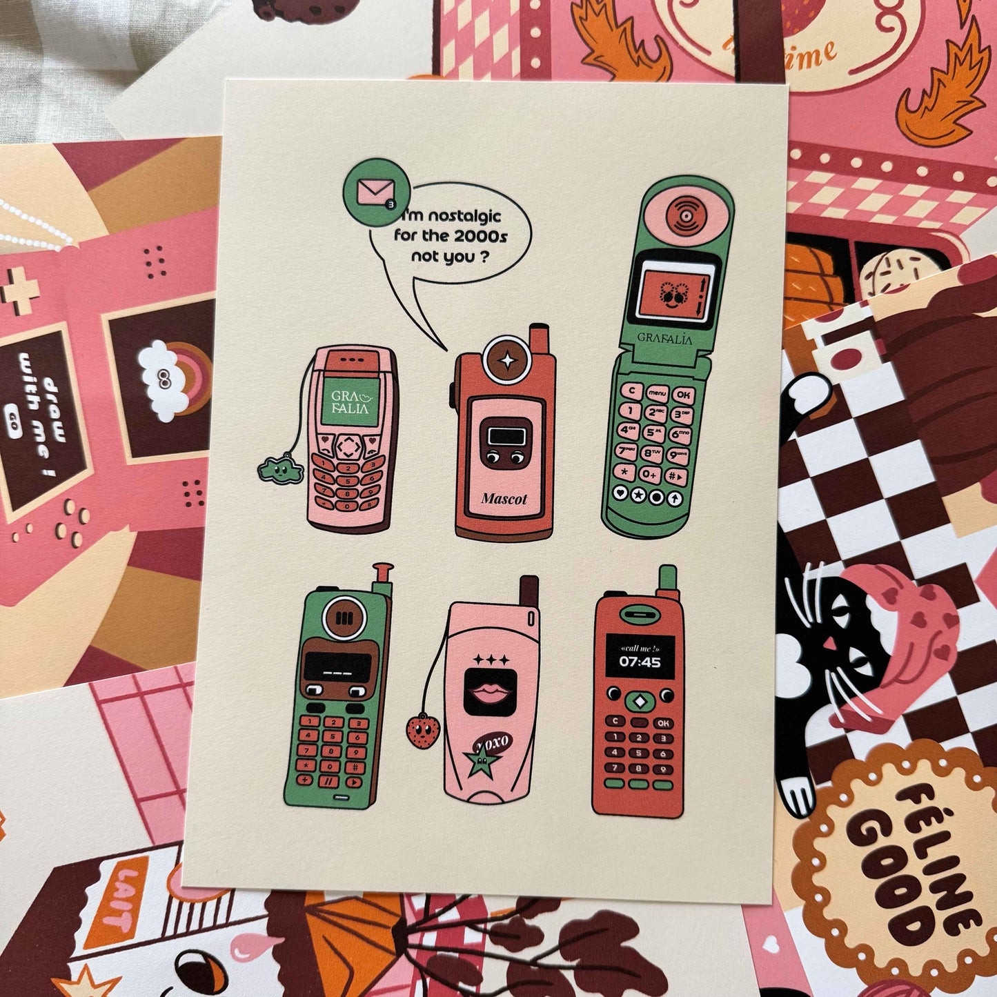 Affiche A5 - Vintage mobile