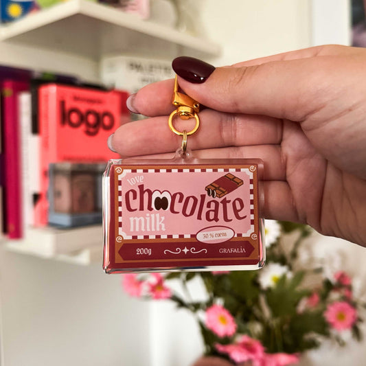 Porte-clé epoxy CHOCOLATE