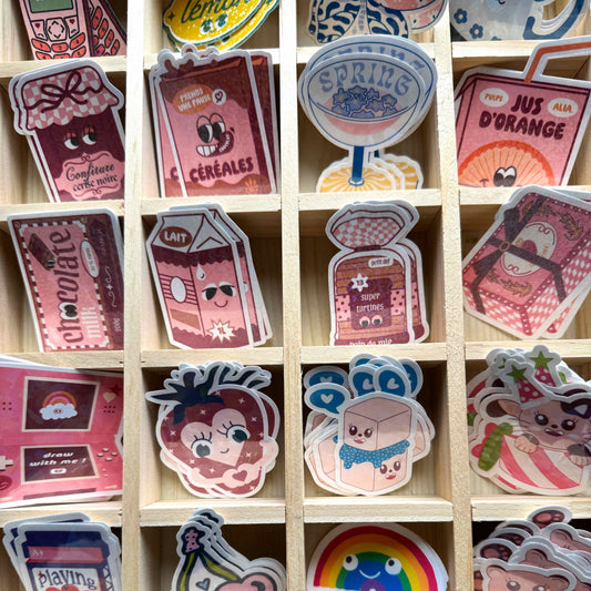 Lot de stickers variés