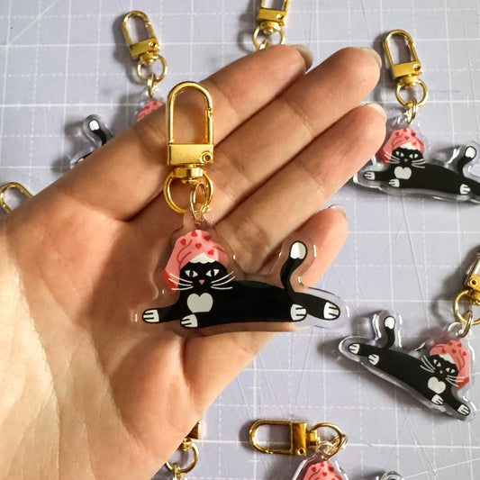 Porte-clé epoxy CHAT