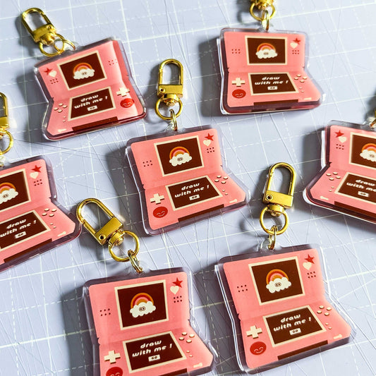 Porte-clé epoxy DS ROSE