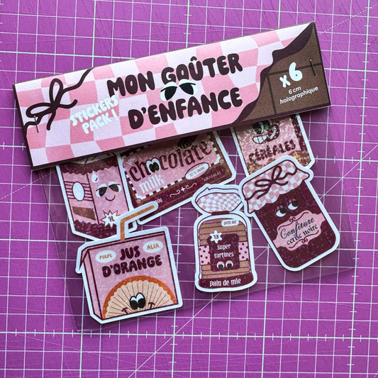 Pack 6 stickers - Le goûter