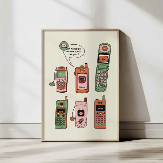 Affiche A5 - Vintage mobile